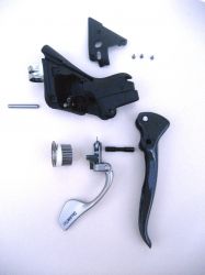 The internals of the SRAM Double Tap levers The internals of the SRAM Double Tap levers